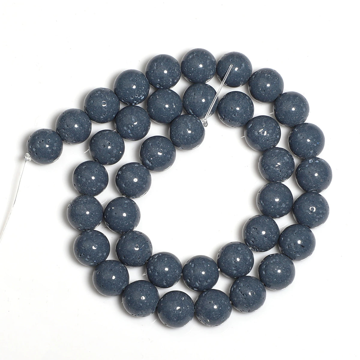 Stone Beads Round Blue Coral-Style Spacers for DIY Jewelry Making Craft Beads