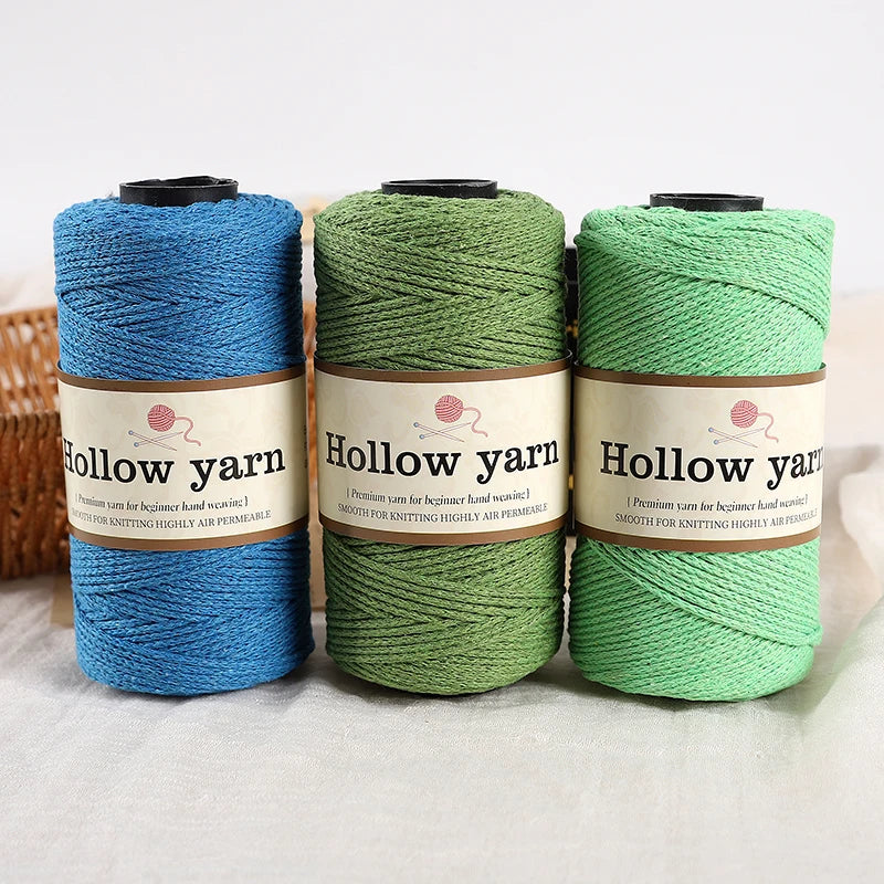 Yarn, Hollow Cord for Bags, Storage Baskets, Floor Mats & Hanging Crafts