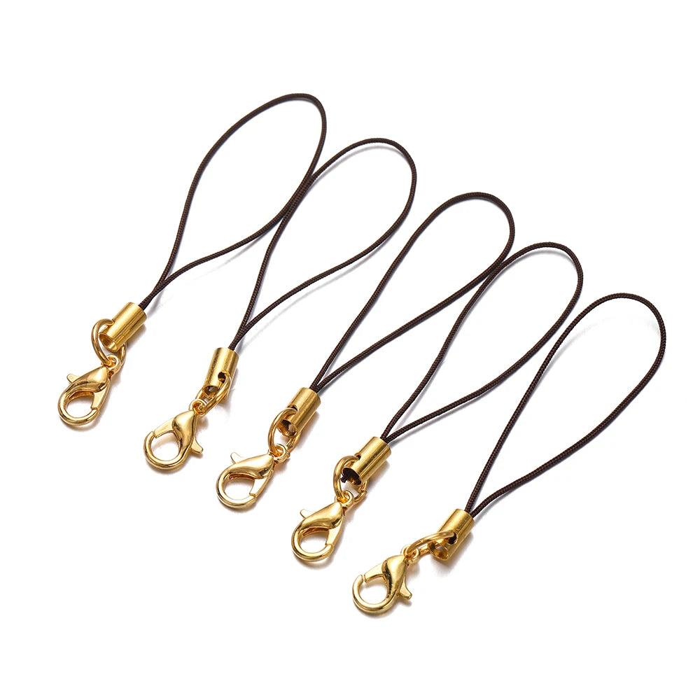 Keychain Cords with Lobster Clasps Lanyard Straps DIY Jewelry Making