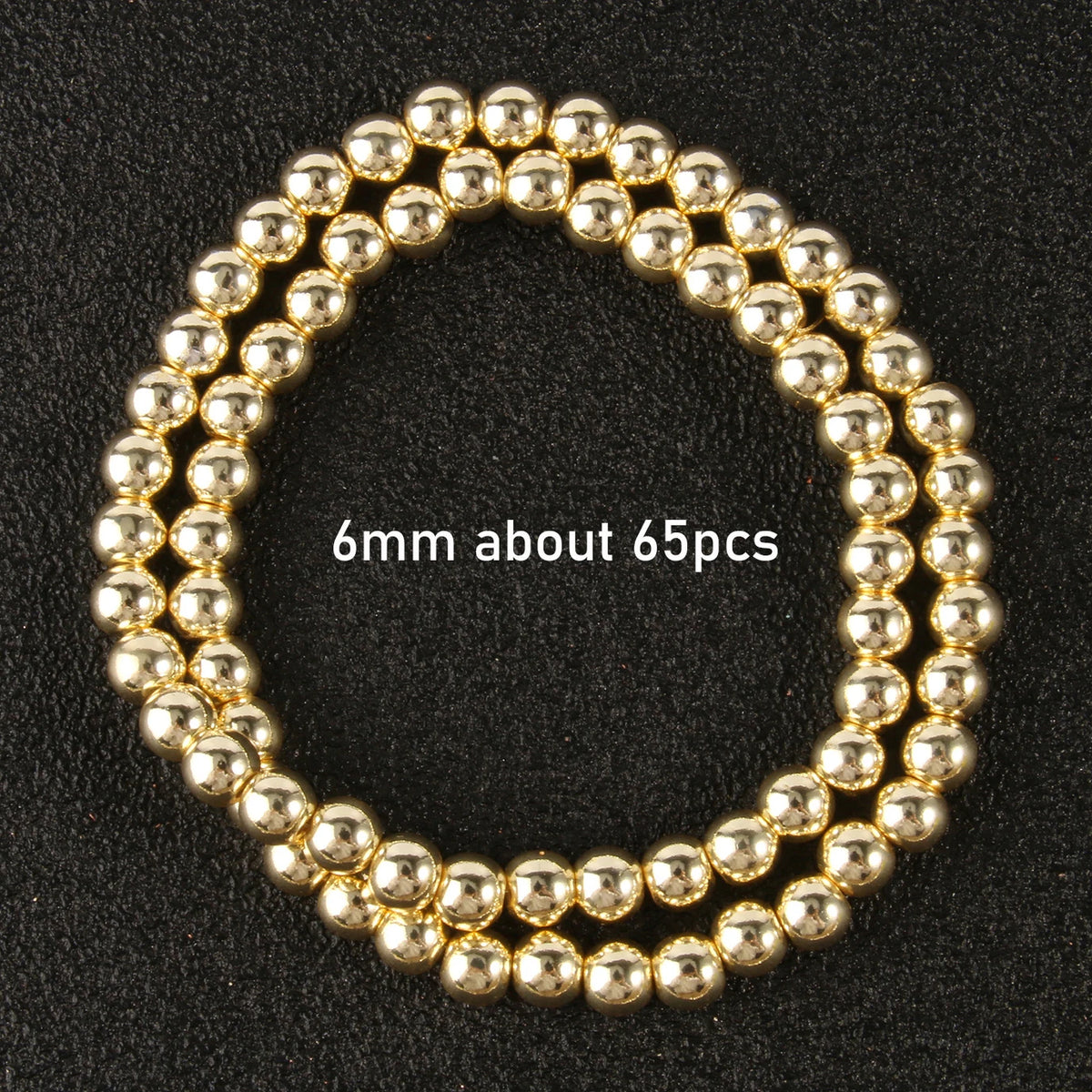 Stone Beads Gold-Tone Hematite-Style Mixed Shapes for DIY Jewelry Making