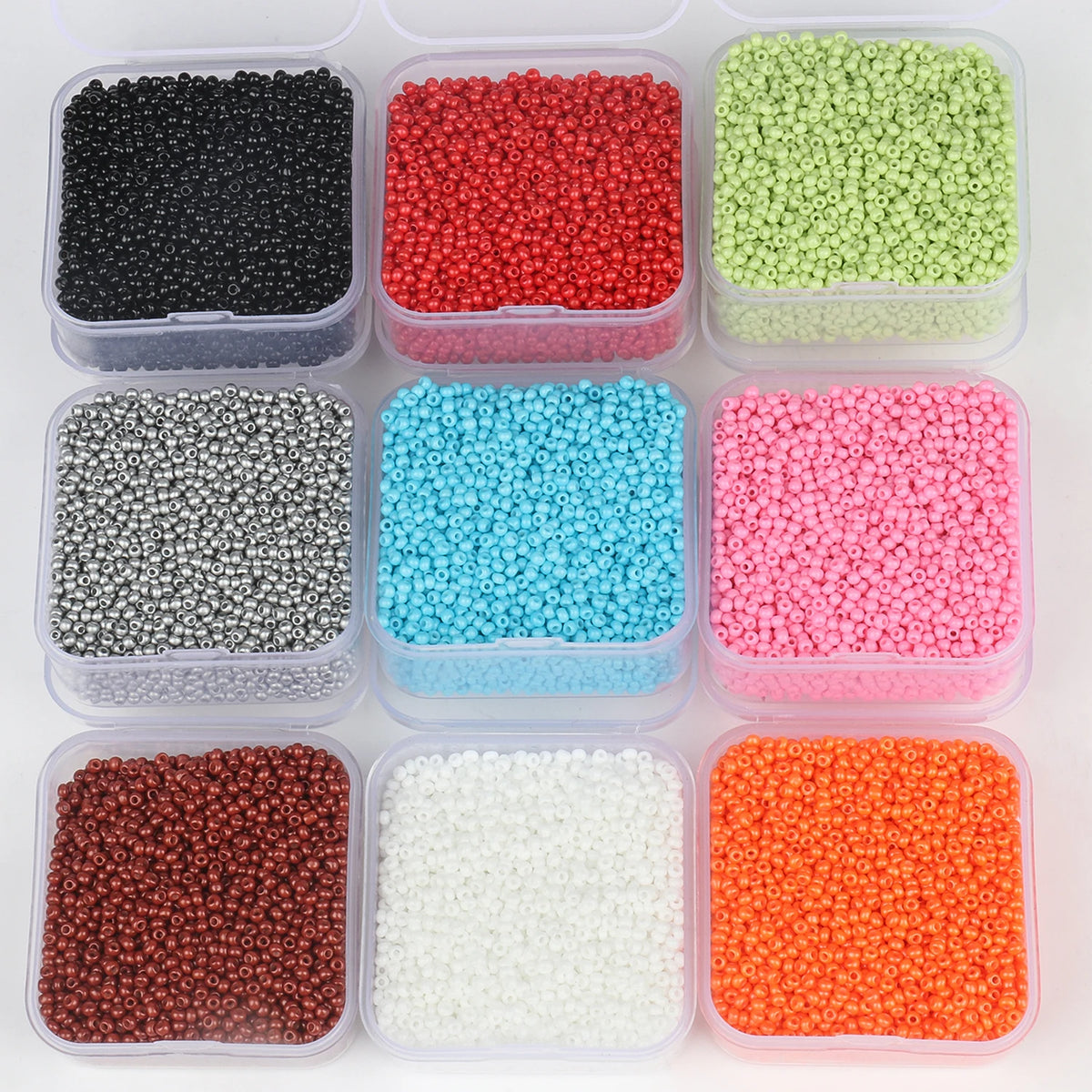 Glass Seed Beads Boxed Colorful Czech-Style for DIY Jewelry Making Craft Beads