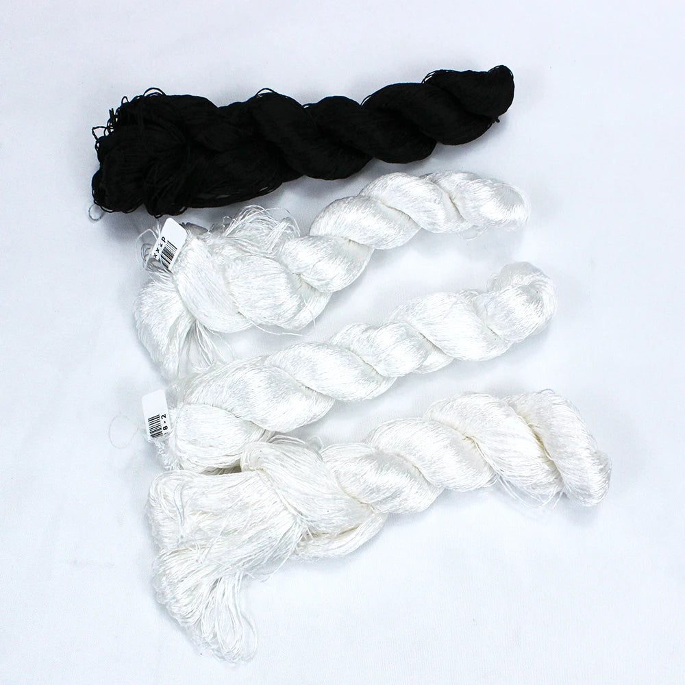 Embroidery Thread, Black & White Colors for Hand Embroidery & Cross-Stitch