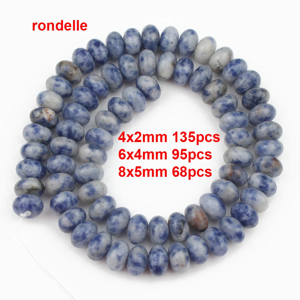Stone Beads Blue Sodalite Jasper Mixed Shapes for DIY Jewelry Making Craft Beads