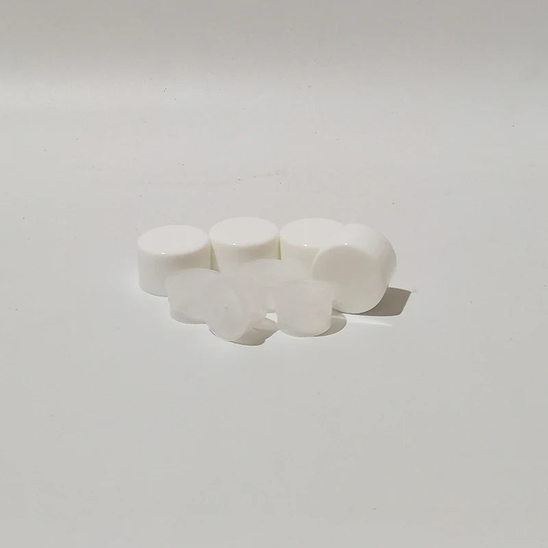Bottle Screw Caps Inner Plugs Plastic Black White Clear 100 Pack