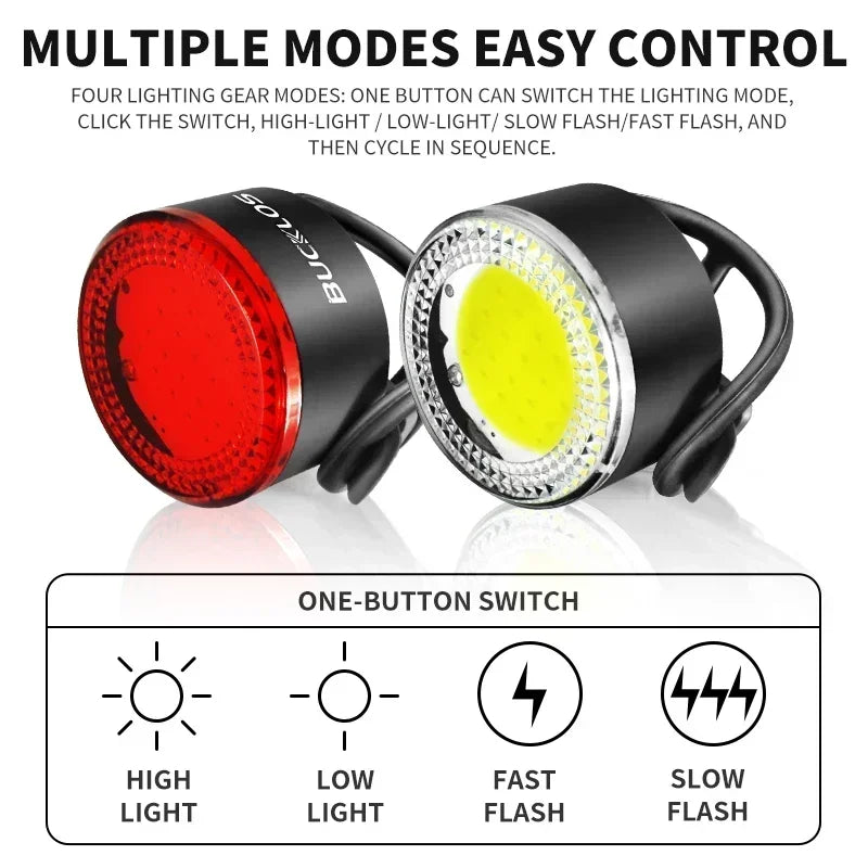 BUCKLOS Bike Light COB Front Premium Quality Replacement Accessory