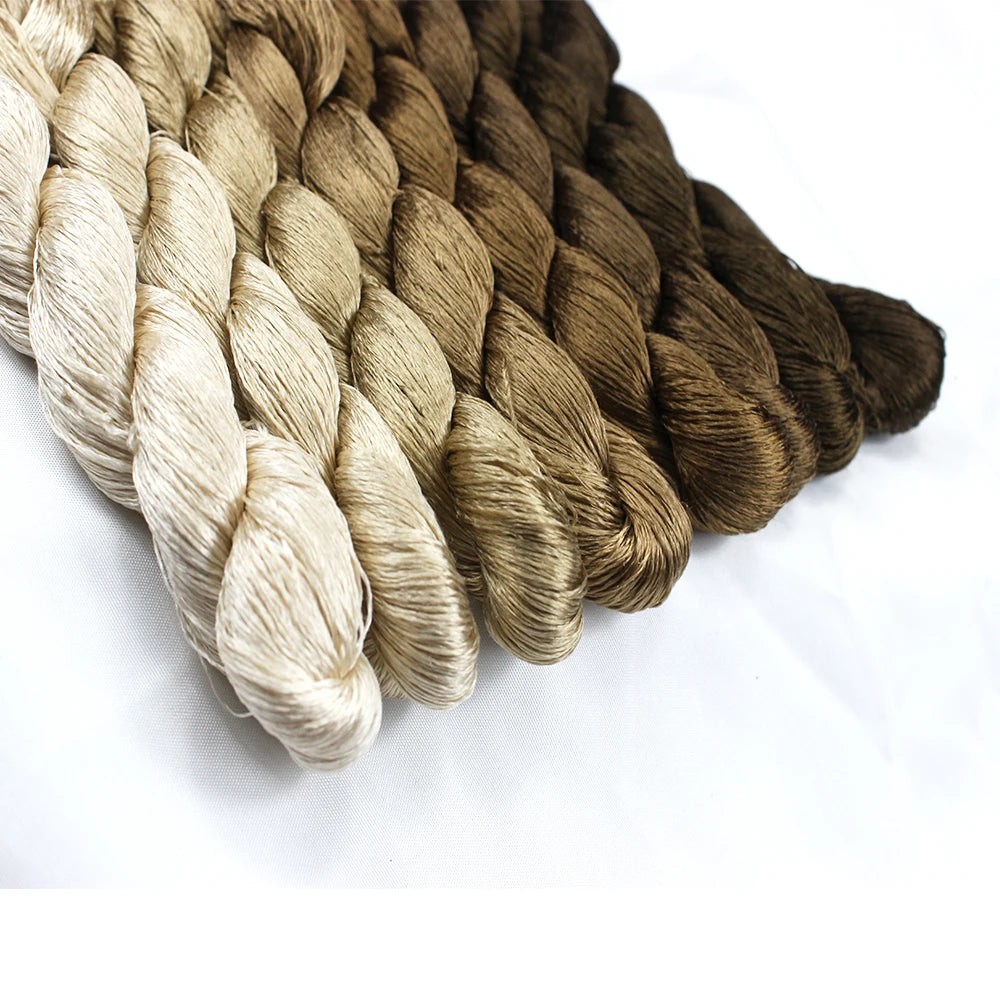 Embroidery Thread, Brown Colors for Hand Embroidery & Needlecraft Projects