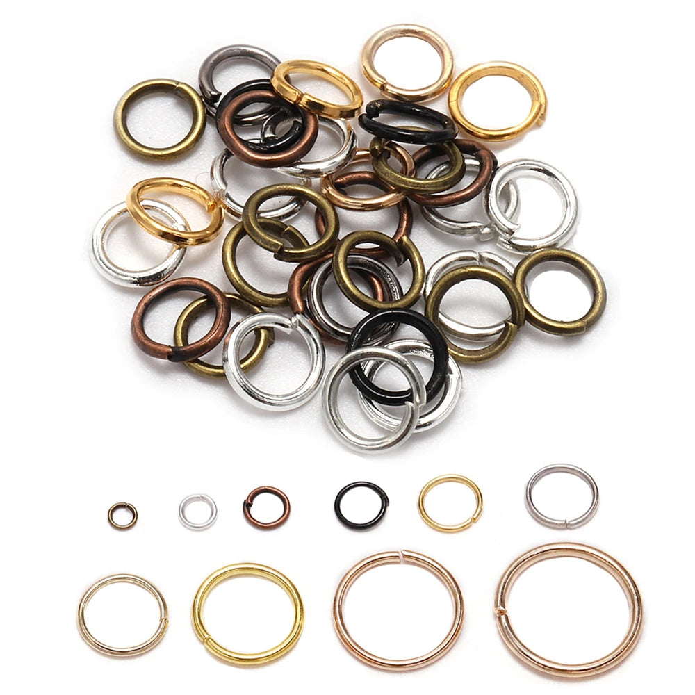 Jump Rings Open Single Loops Split Necklace Bracelet DIY Jewelry Making