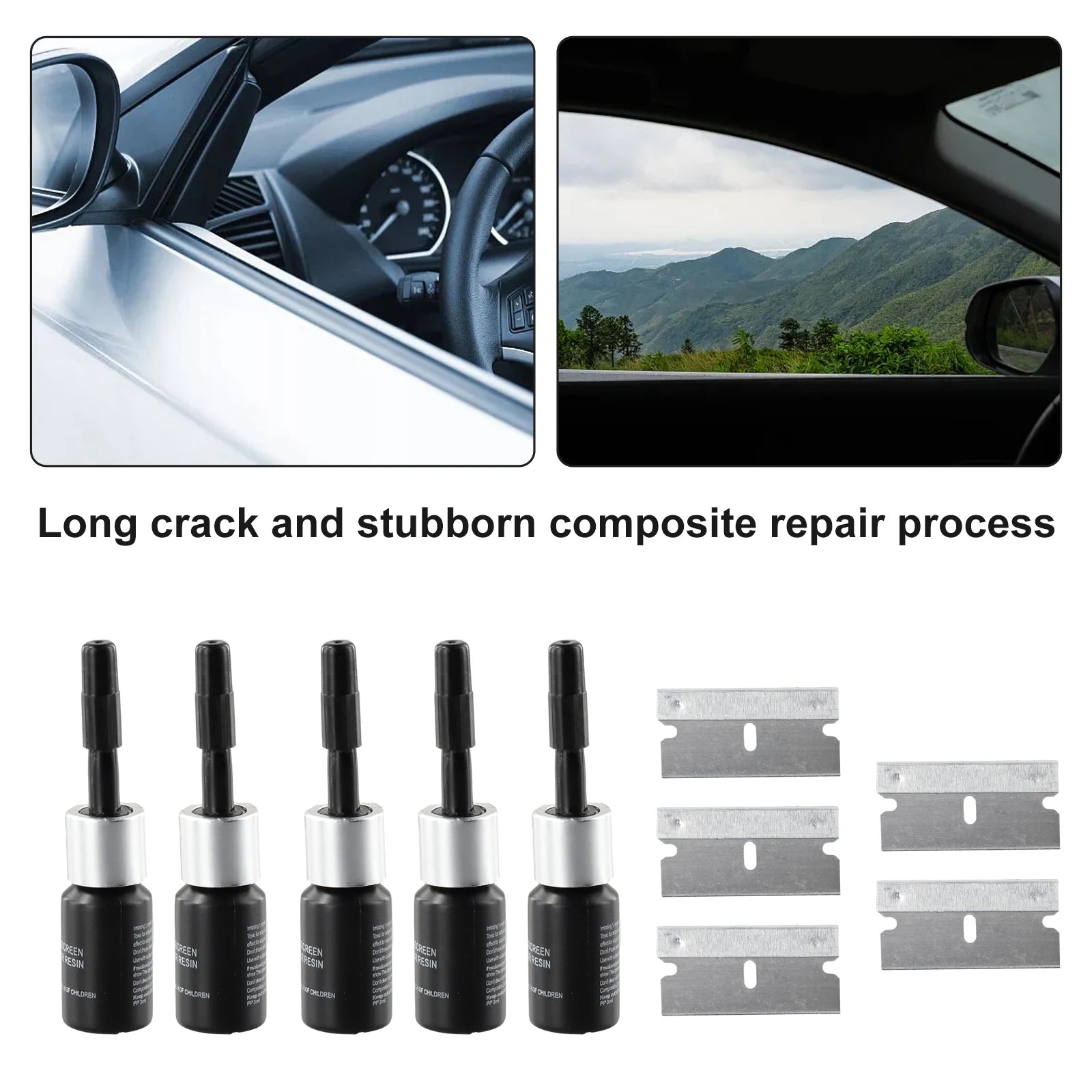 Automotive Glass Nano Repair Fluid Premium Quality Replacement Accessory