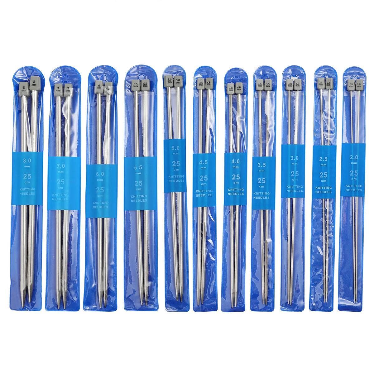 Knitting Needles, LOOEN Single-Pointed Set for Sweaters & Yarn Crafts