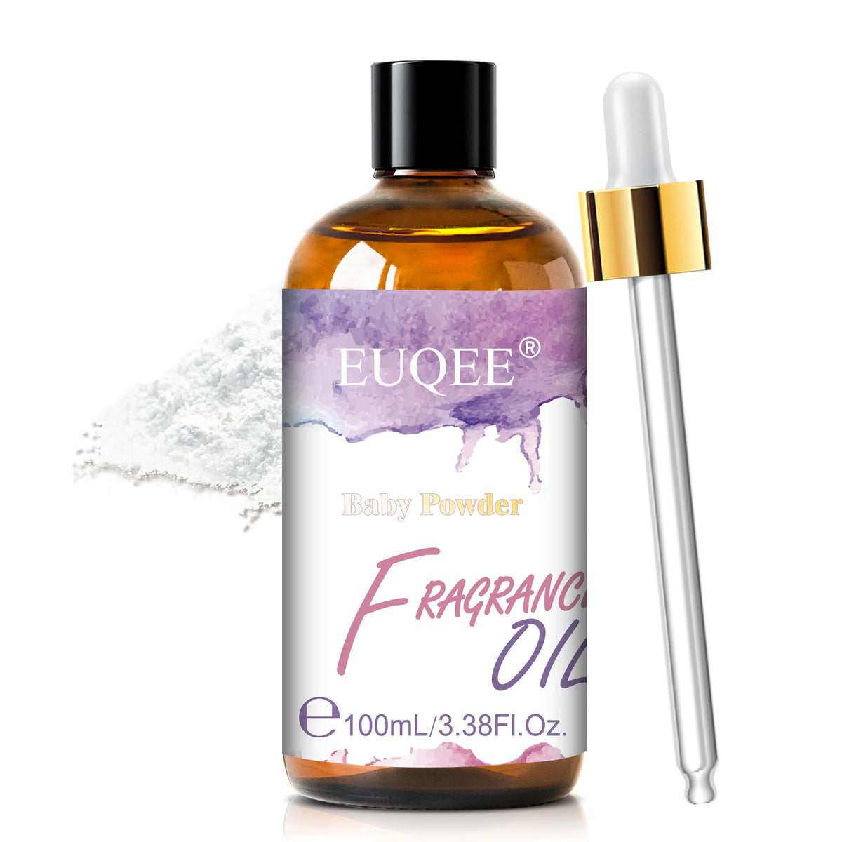 EUQEE Premium Fragrance Oil 100ml UV Glass Gold Dropper Candle Soap Bath Bomb 18 Scents