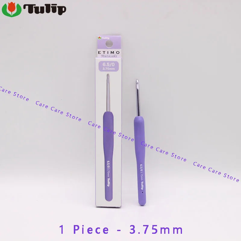 Crochet Hook, Tulip Etimo Murasaki Cushion Grip for Handmade Yarn Crafts