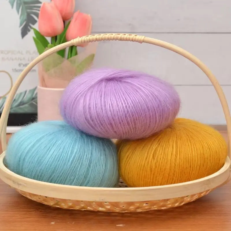 Yarn, Mohair Blend for Hand Knitting, Crochet & Creative Needlecraft Projects
