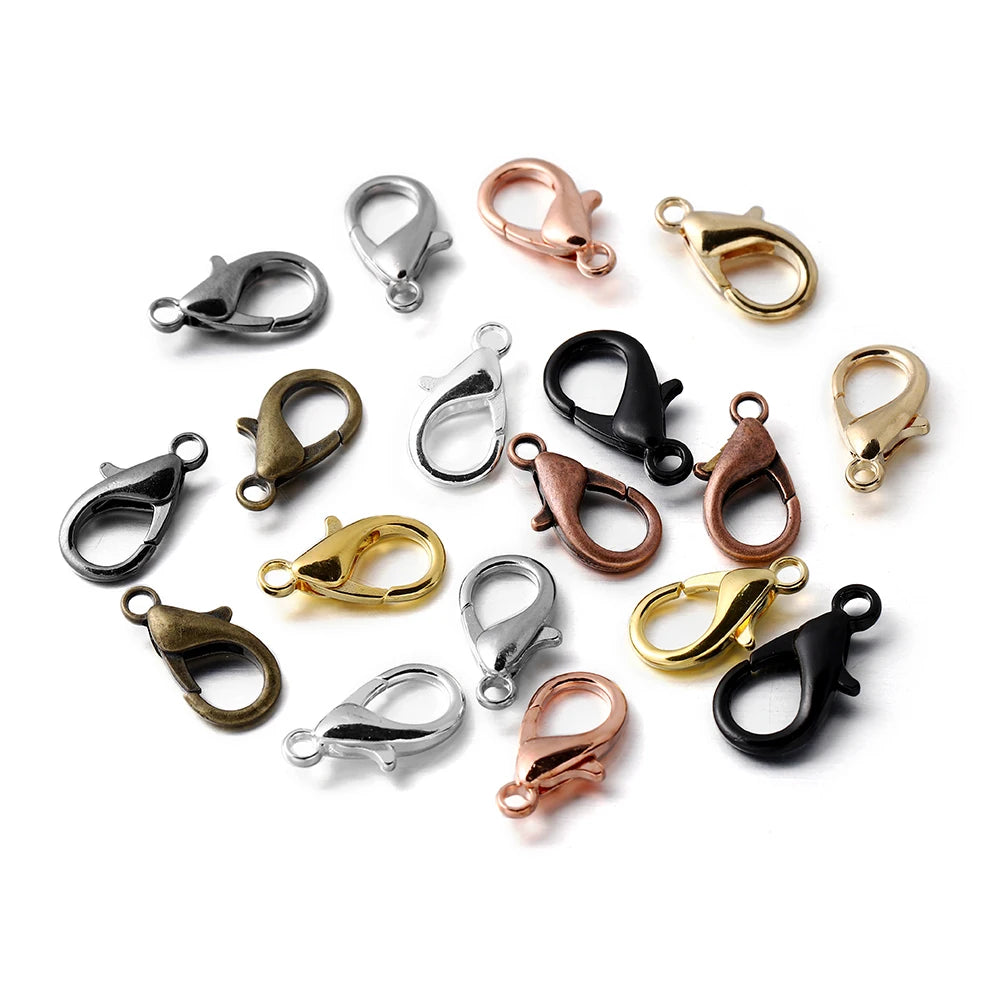 Lobster Clasps Metal Bracelet Necklace Connectors DIY Jewelry Making