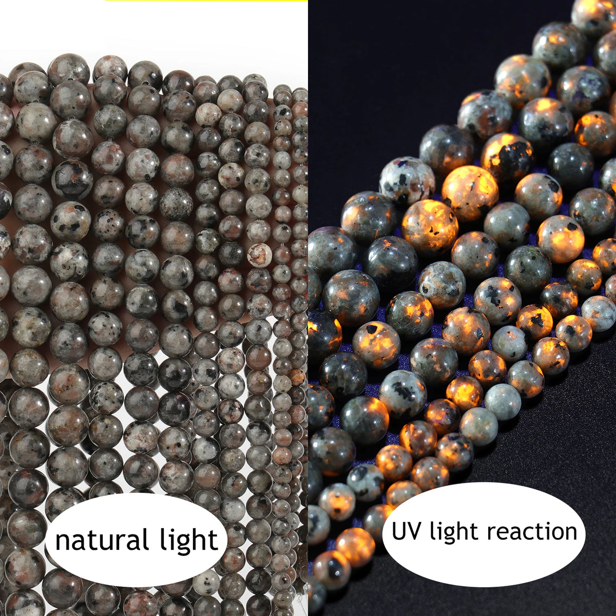 Stone Beads Round Flame-Style Assorted Stone Options for DIY Jewelry Making