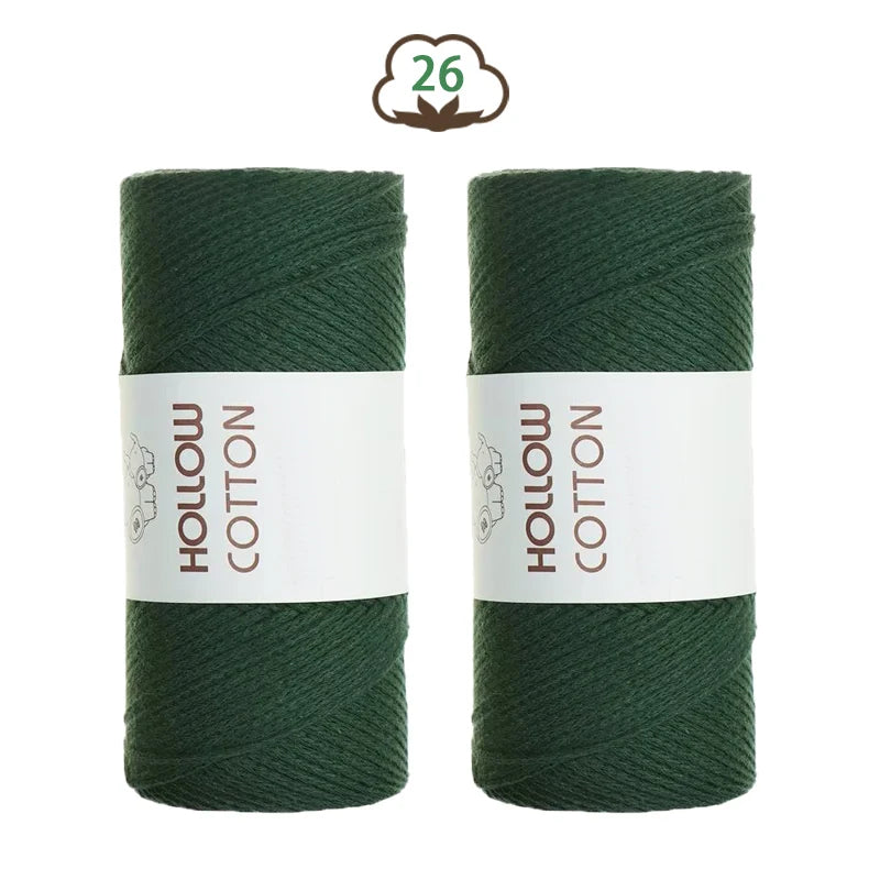 Yarn, Hollow Cord for Crochet Bags, Hats, Cushions & Handmade Accessories