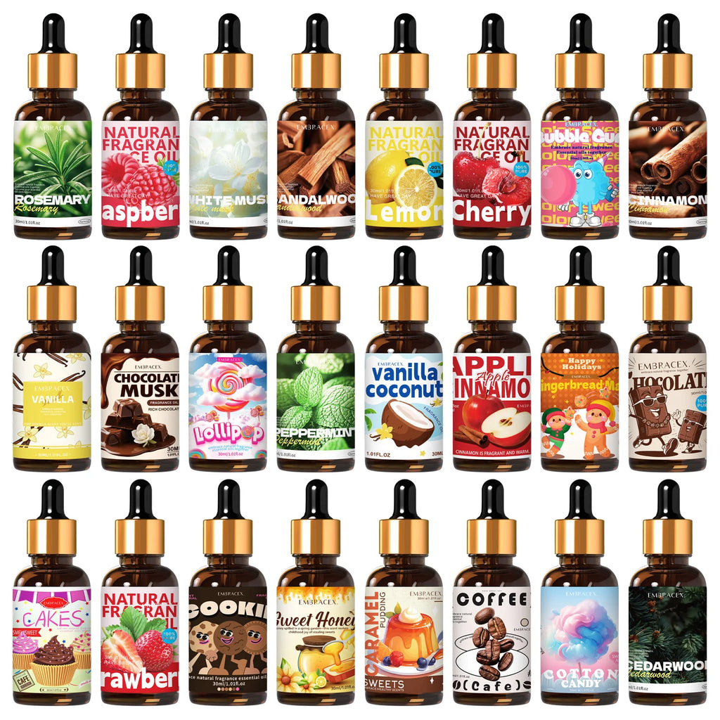 36 Type 30ml Essential Oil Long Lasting Fragrance for Aromatherapy Relaxation Holiday Gifts For Friends