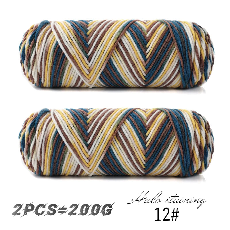 Yarn, Multicolor for Handmade Scarves, Sweaters & Crochet Accessories