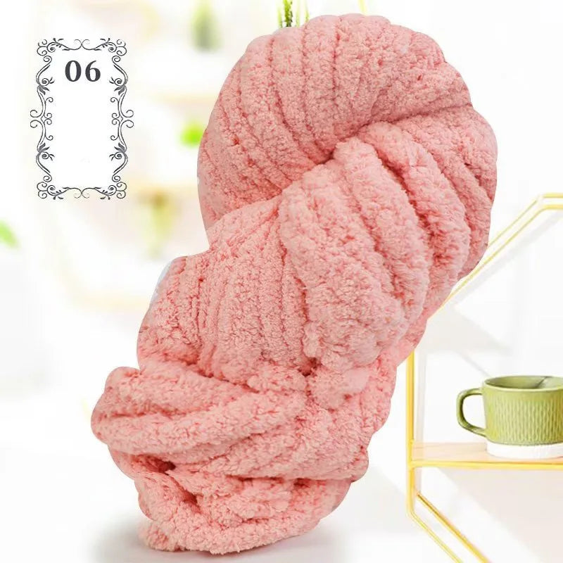 Yarn, Thick Chenille for Handmade Throws, Blankets, Rugs & Pet Bed Crafts