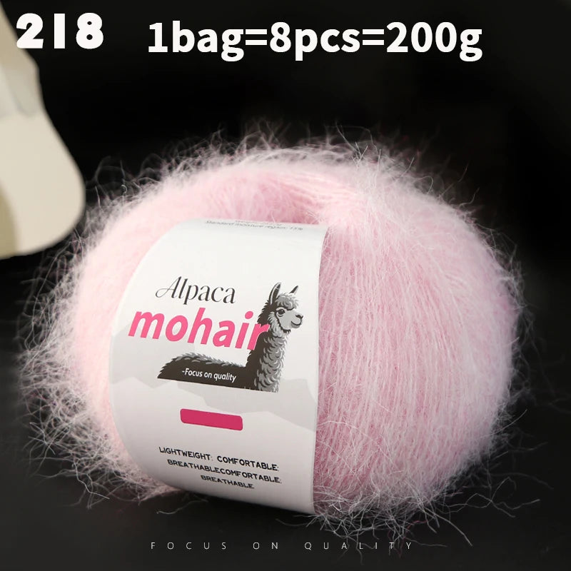 Yarn, Long-Pile Texture for Knitting Gloves, Hair Ties & Creative Crafts