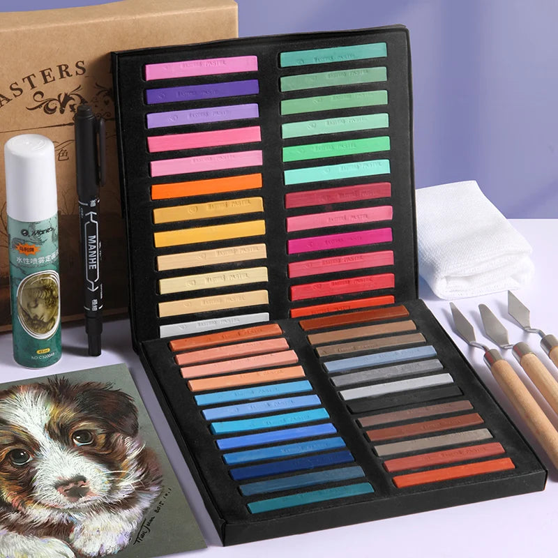 Marie's Soft Chalk Pastels — 12, 24, 36 or 48 Colors for Artists