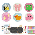Punch Needle Coaster Kit, SDOYUNO Fruit Designs for Beginner Yarn Crafts