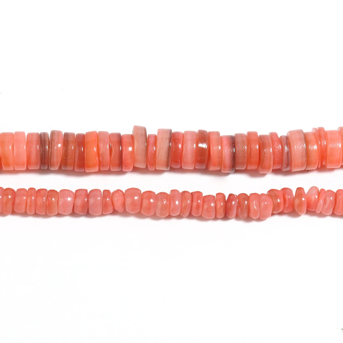 Shell Beads Flat Round Heishi Mother-of-Pearl Styles for DIY Jewelry Making