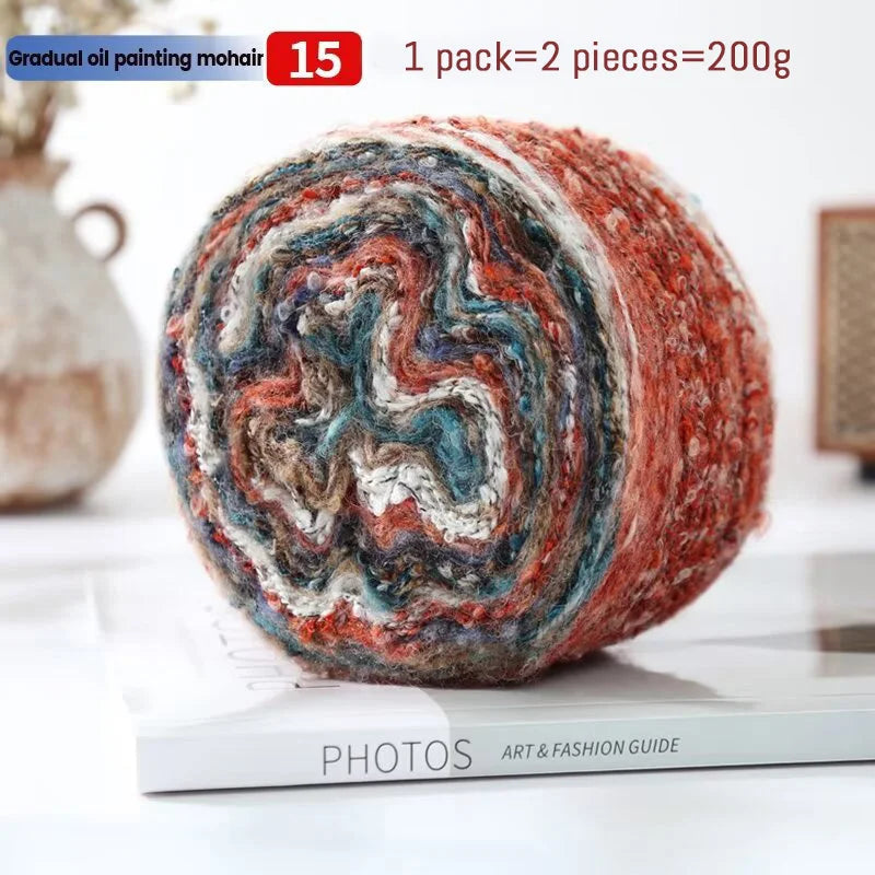 Yarn, Painterly Rainbow Gradient for Sweaters, Coats, Gloves & Scarves