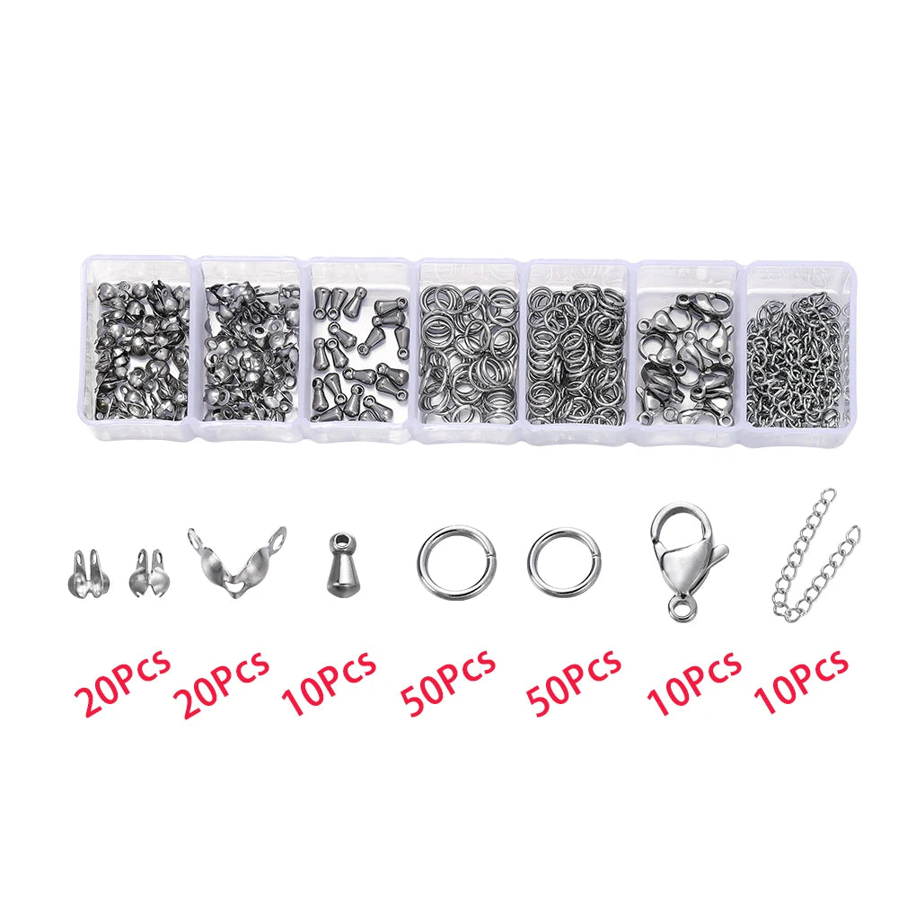 Jewelry Making Kits Stainless Steel Lobster Clasps Open Jump DIY Jewelry Making