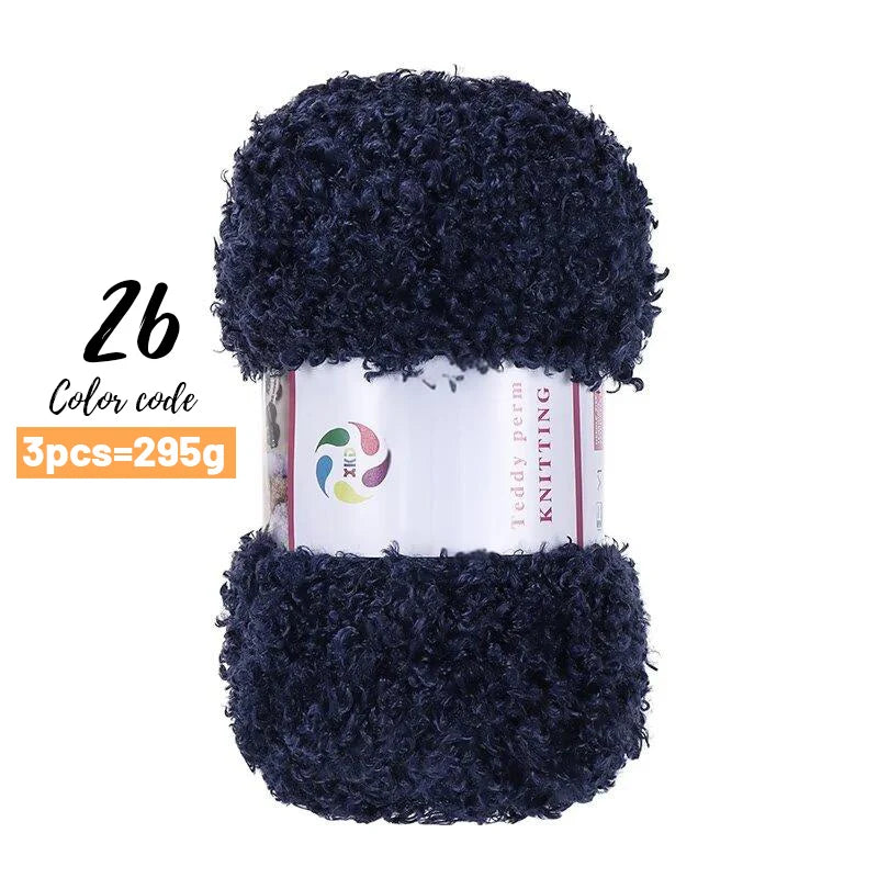 Yarn, Teddy-Style Faux Fur for Scarves, Sweaters, Bags & Cozy Home Crafts
