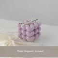 1pc Pastel Heart Cube Soy Wax Scented Candles for Romantic Gifts Aesthetic Home Decor Valentine's Day Wedding Decorations
