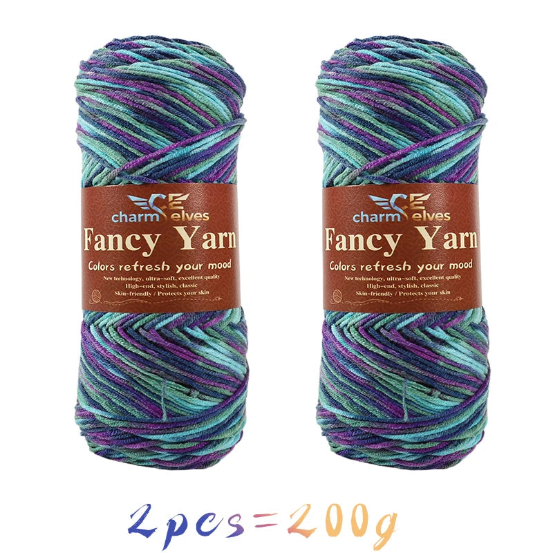 Yarn, Multicolor Gradient for Sweaters, Scarves, Hats, Gloves & Slippers