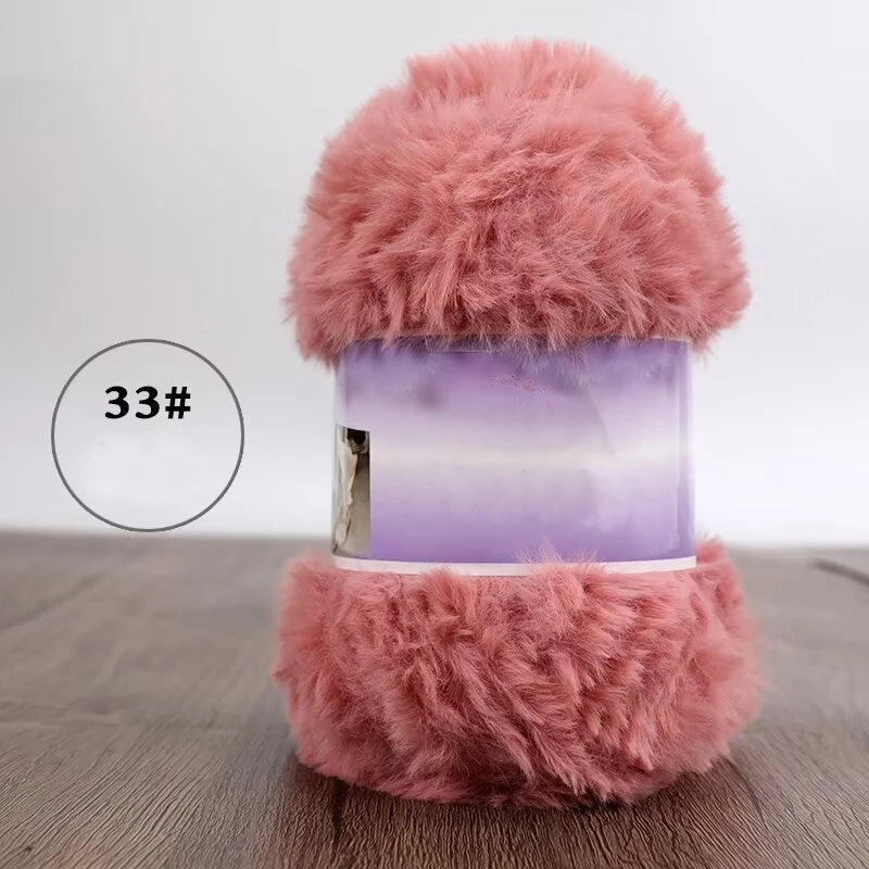 Yarn, Faux Fur for Handmade Slippers, Sweaters, Scarves & Winter Hats