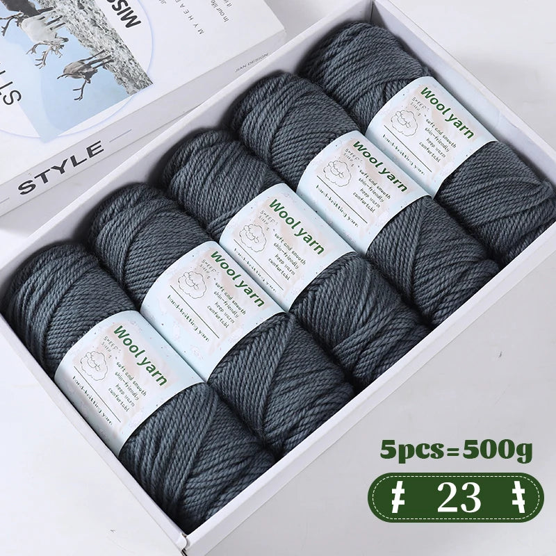 Yarn, Thick Rainbow Gradient for Coats, Scarves, Gloves & Creative Knitwear