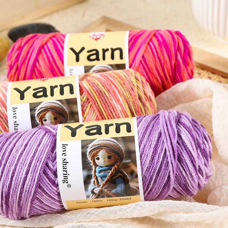 Yarn, Rainbow Gradient for Sweaters, Scarves, Hats & Handmade Blankets
