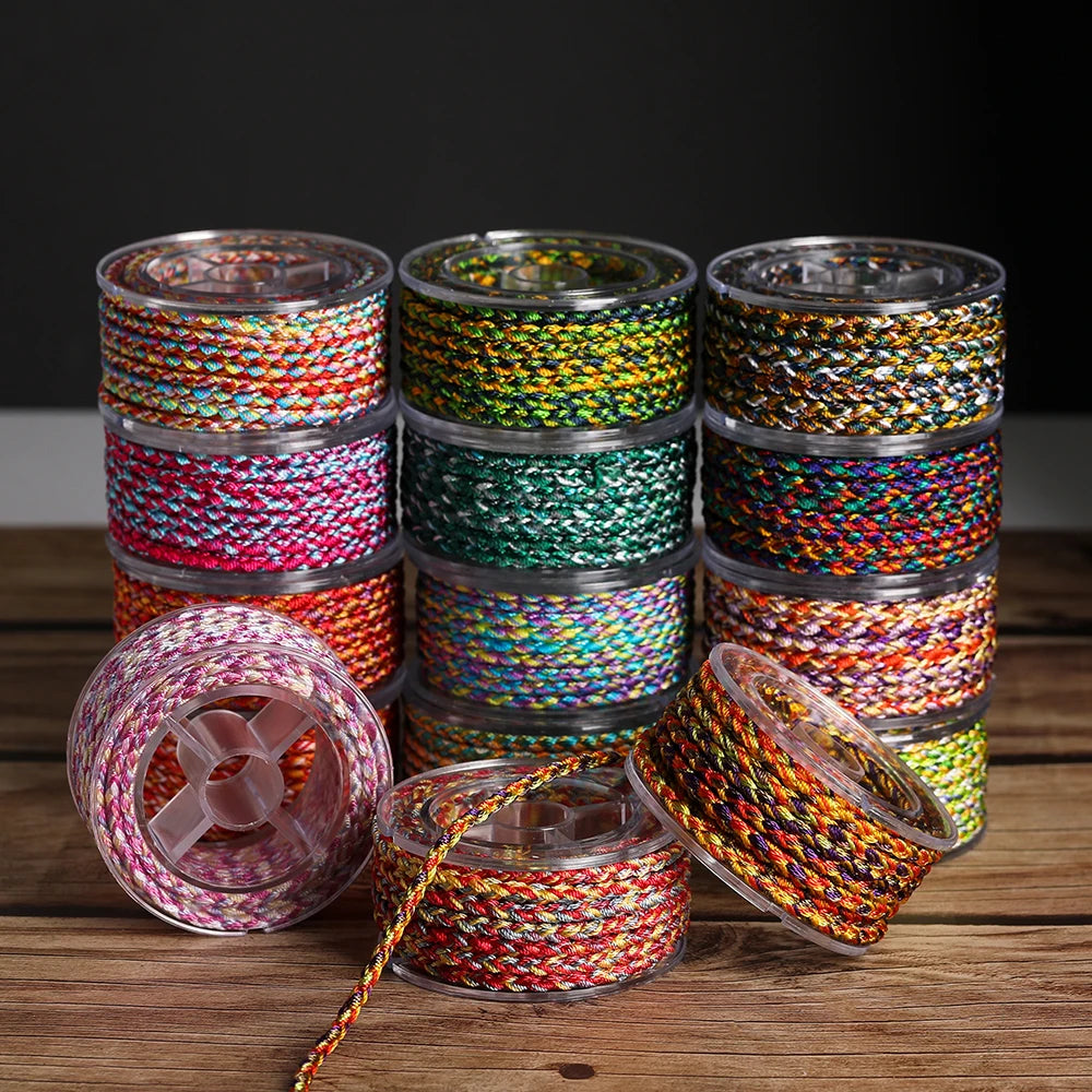Polyester Beading Thread Colorful Stringing Cord DIY Jewelry Making