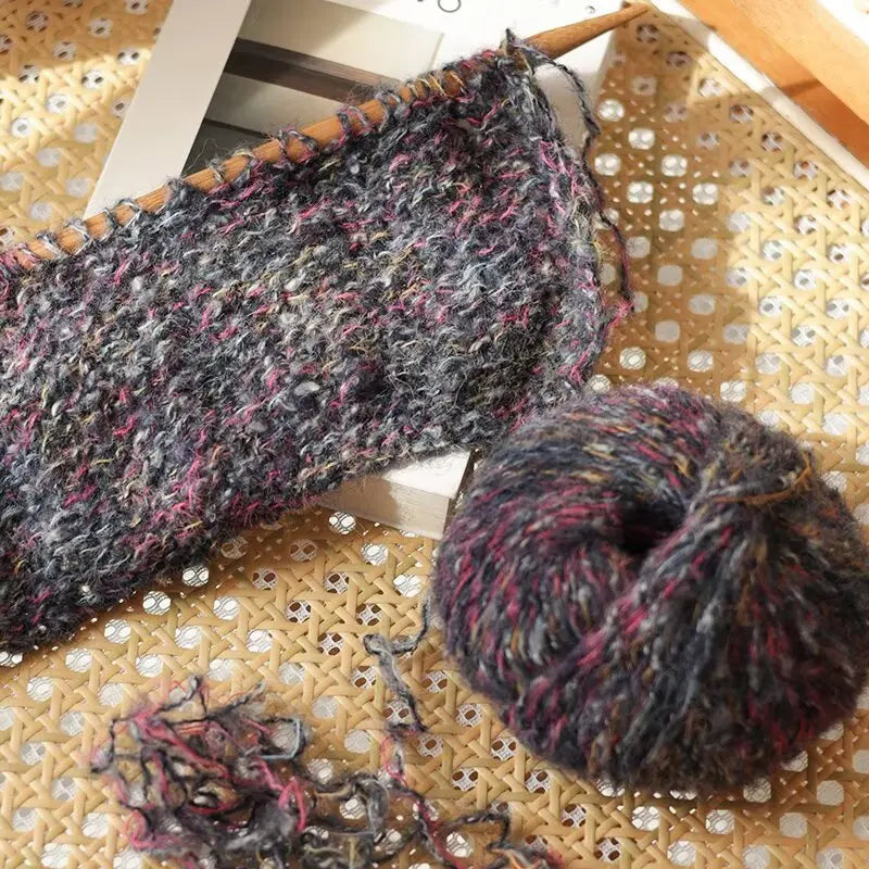 Yarn, Colorful Textured for Sweaters, Shawls, Coats, Scarves & Crochet