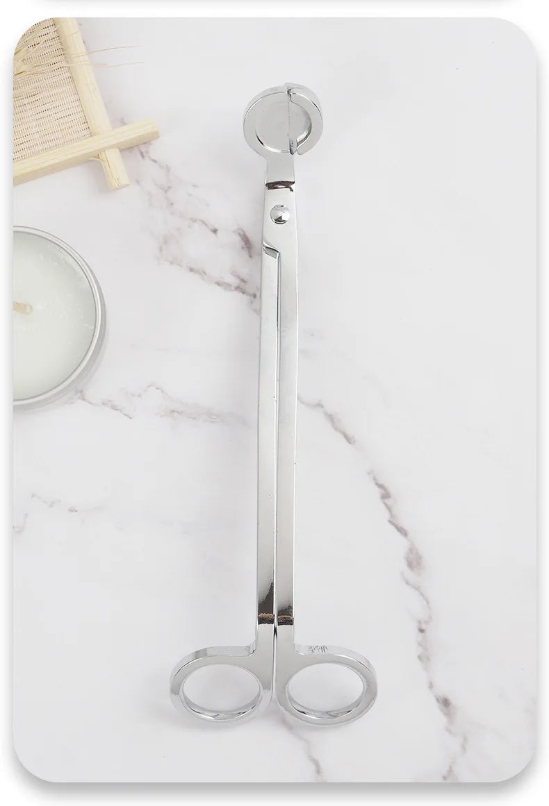 Candle Wick Scissors Stainless Steel Candle Core Trimmer DIY Handmade Candle Making Tools 18cm Black Rose Gold Silver Shears
