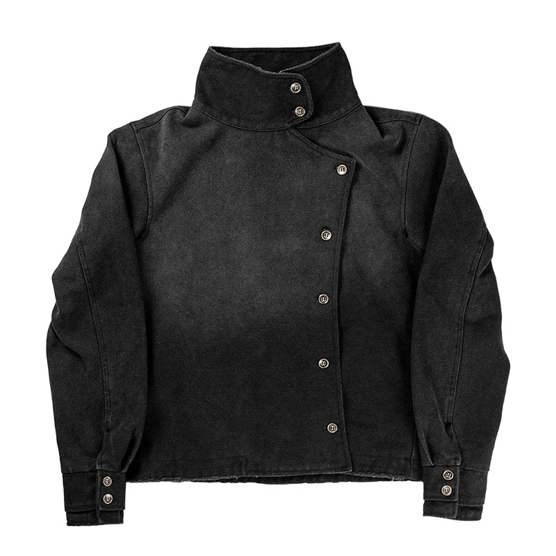 Jacket Women's Gothic Punk Lace-Up Buckle Strap Red Cross Y2K Harajuku Grunge