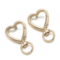 Swivel Clasps Alloy Heart Keyring Snap Hooks DIY Jewelry Making Craft Supplies