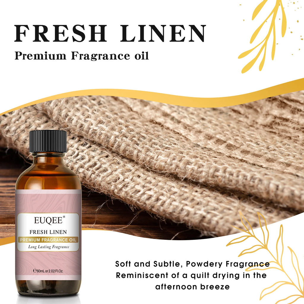 EUQEE 60ml Premium Fragrance Oil For Diffuser Candle Making Coconut & Vanilla Japanese Magnolia Bubble Gum Aroma Fragrance Oils