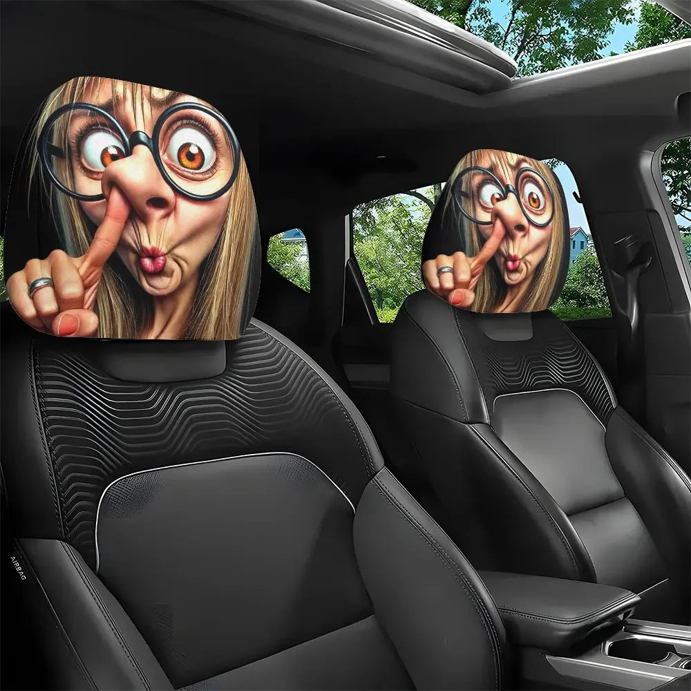 Fun Drive Car Headrest Cover Premium Quality Replacement Accessory