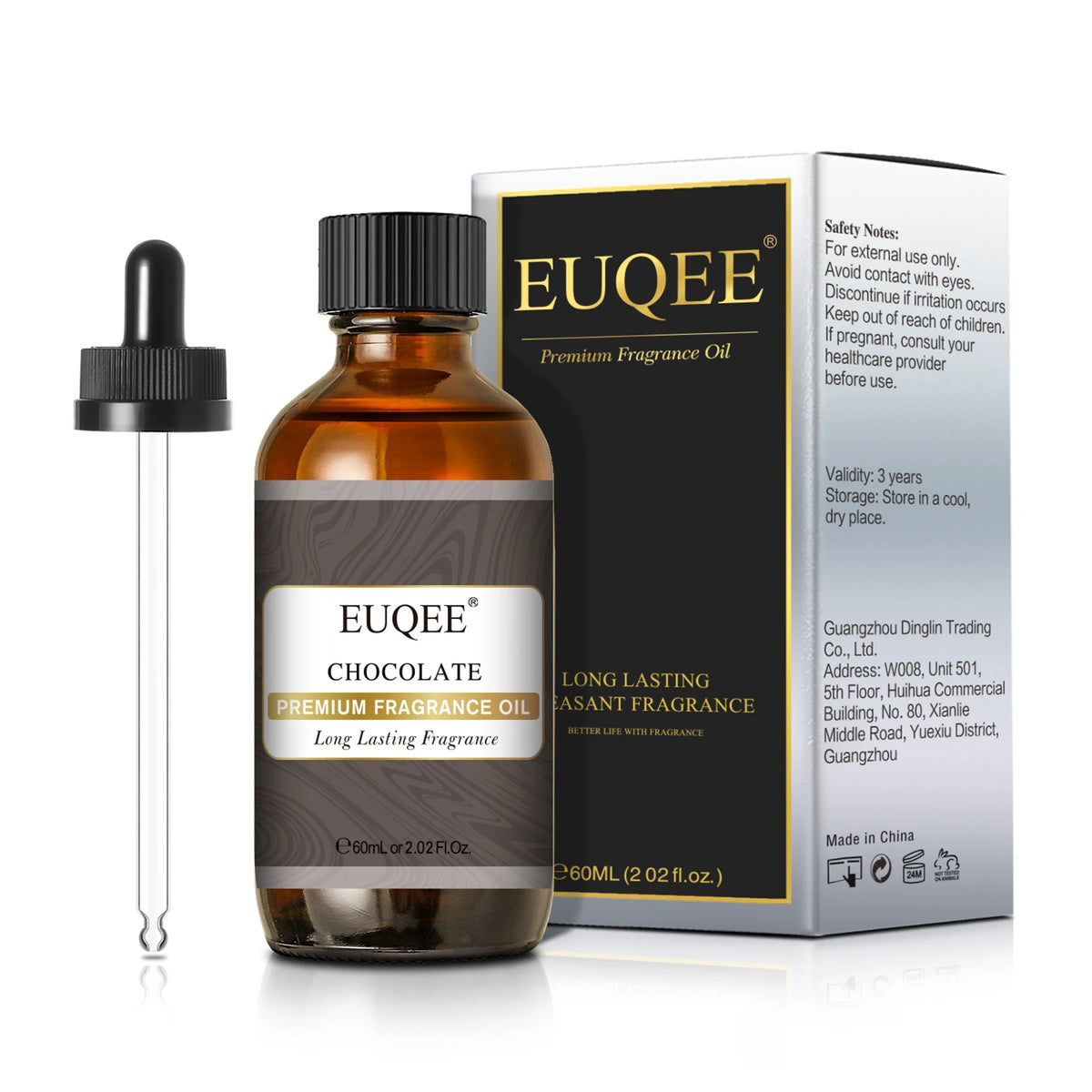EUQEE Premium Fragrance Oil 60ml Glass Dropper Candle Soap DIY 13 Scents