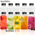 Bottles Empty Clear Plastic Bulk Containers 10 Pack