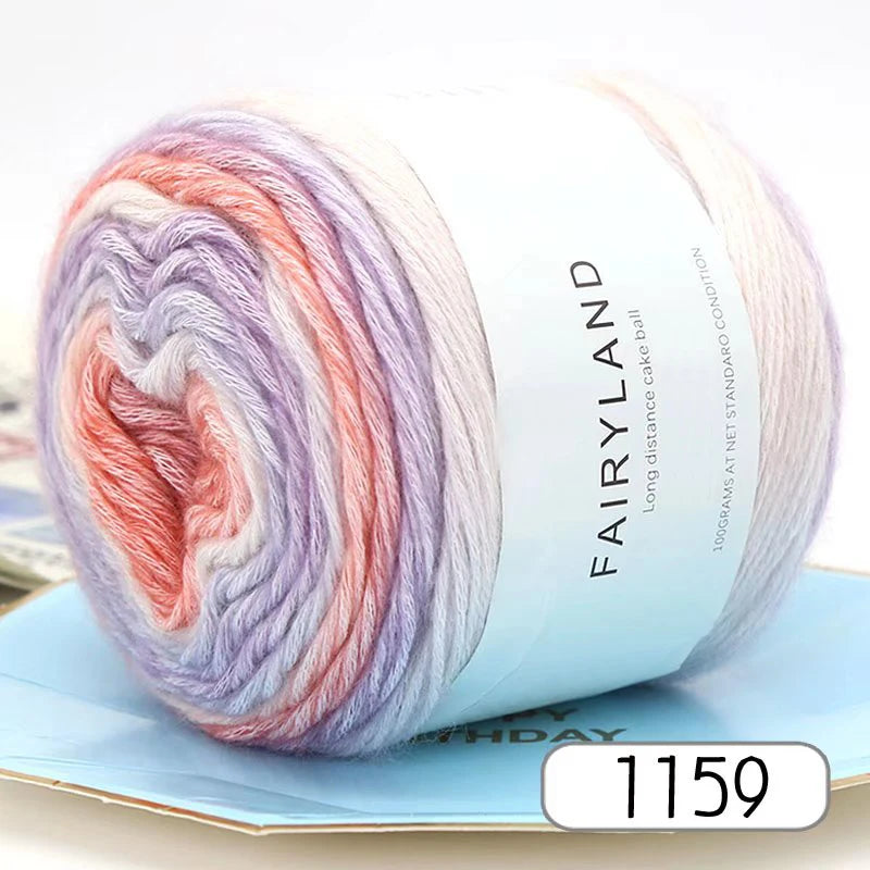 Yarn, Rainbow Gradient for Handmade Sweaters, Scarves, Hats & Shawls