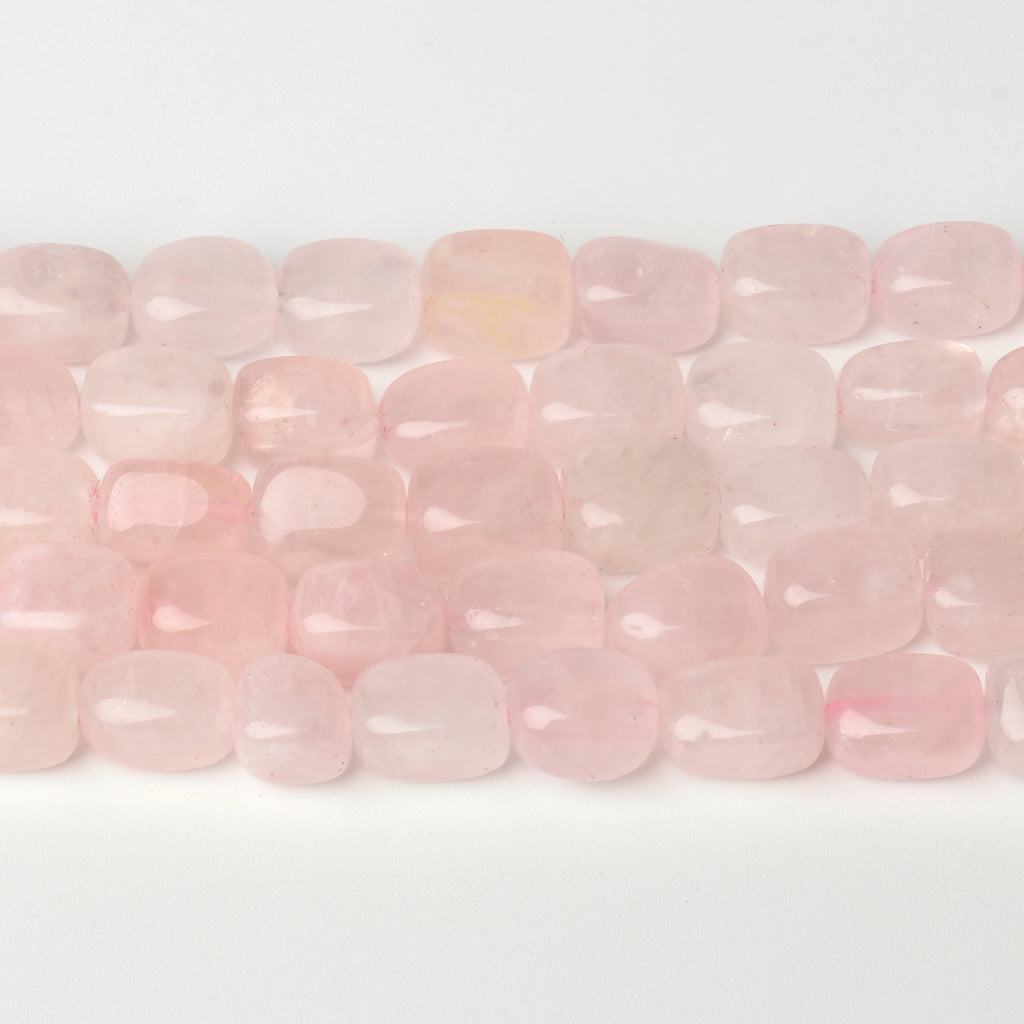 Stone Beads Pink Quartz-Style Square Tube for DIY Jewelry Making Craft Beads