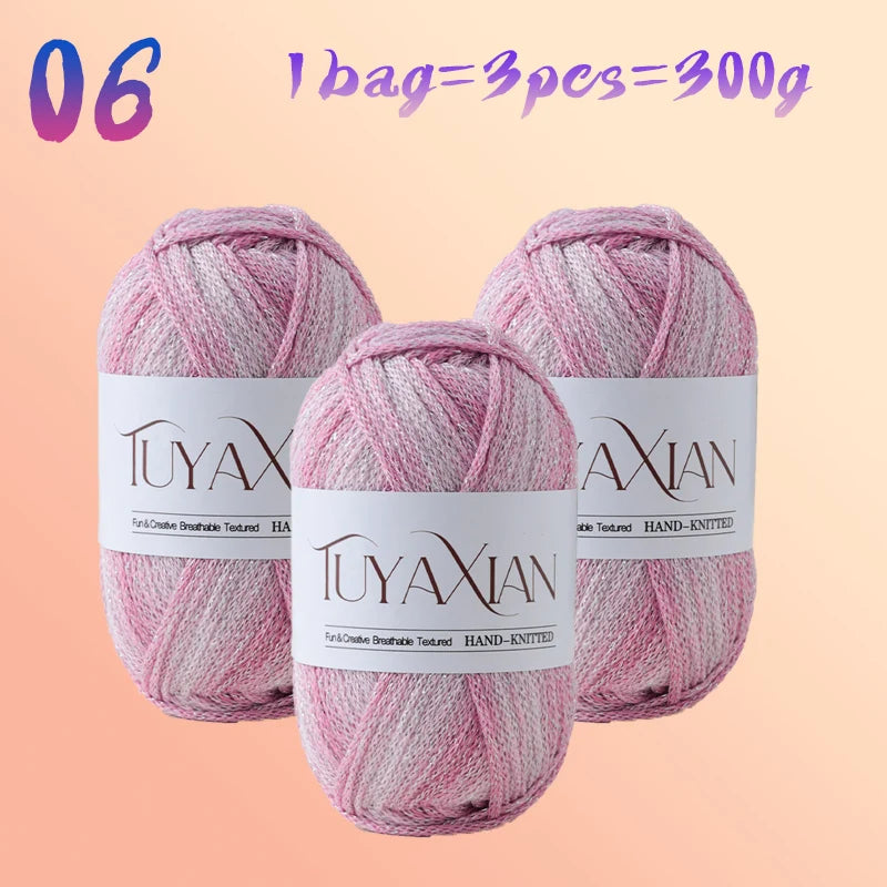 Yarn, Starlight Glitter Effect for Crochet Bags, Hats, Cushions & Crafts