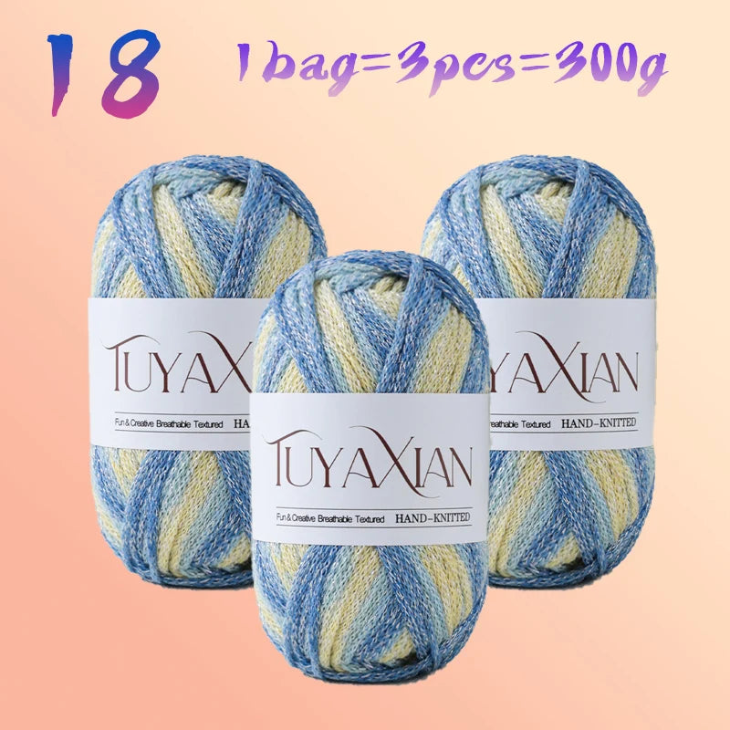 Yarn, Starlight Glitter Effect for Crochet Bags, Hats, Cushions & Crafts
