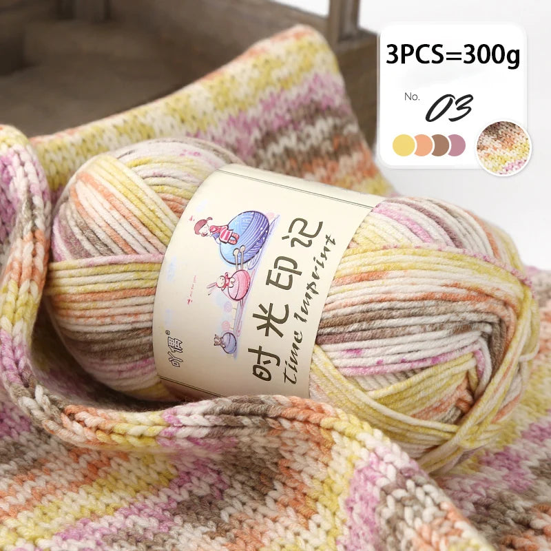 Yarn, Colorful Gradient for Sweaters, Coats, Gloves, Bags & Blankets