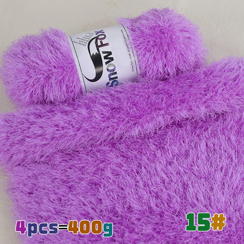 Yarn, Faux Fur Eyelash Texture for Knitting Coats, Scarves, Hats & Vests