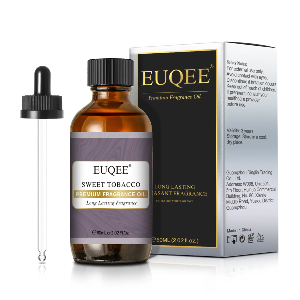 EUQEE Premium Fragrance Oil 60ml Glass Dropper Candle Soap DIY 13 Scents